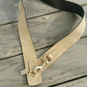 Coach medium  leather hip slung belt